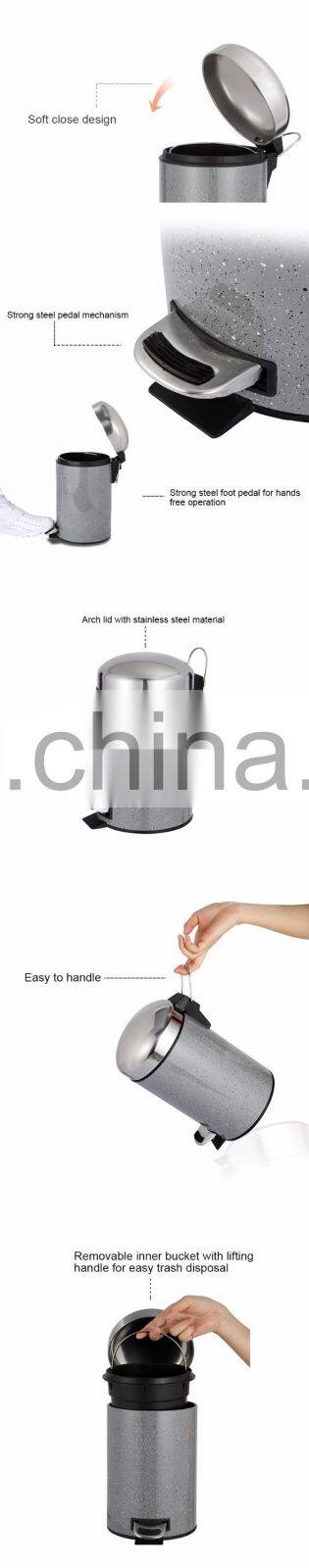 many size lid stainless steel trash can sanitary bin for ladies
