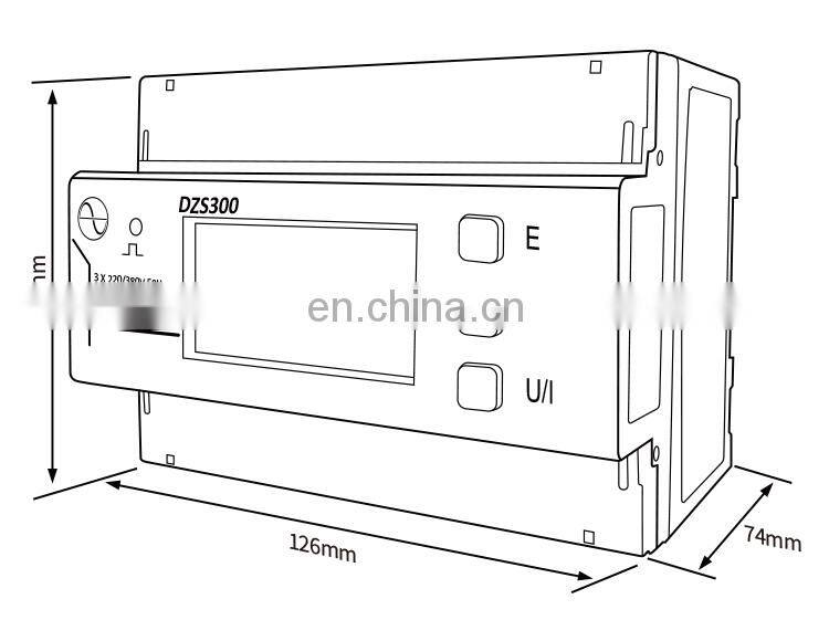 3 Phase Multifunction AC CT Connection Energy Meter