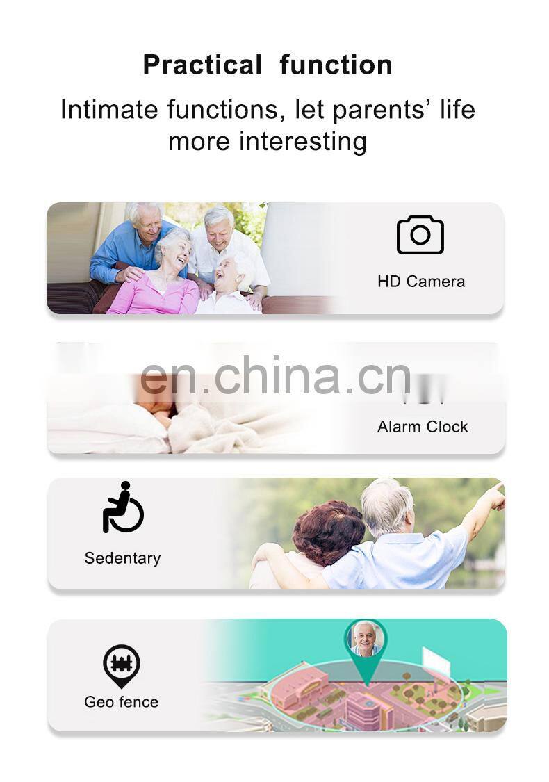 TOP Sale 4G T5S GPS WIFI Video Call Kids Elderly Smart watch, SOS Fall Down Detection Heart Rate Smartwatch wearable devices