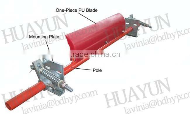 24 Inch Poly Urethane Conveyor Belt Scraper PU Primary Belt Cleaner