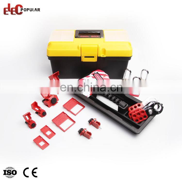 Portable Safety Breaker Lockout Tagout Box With Laminated Padlock