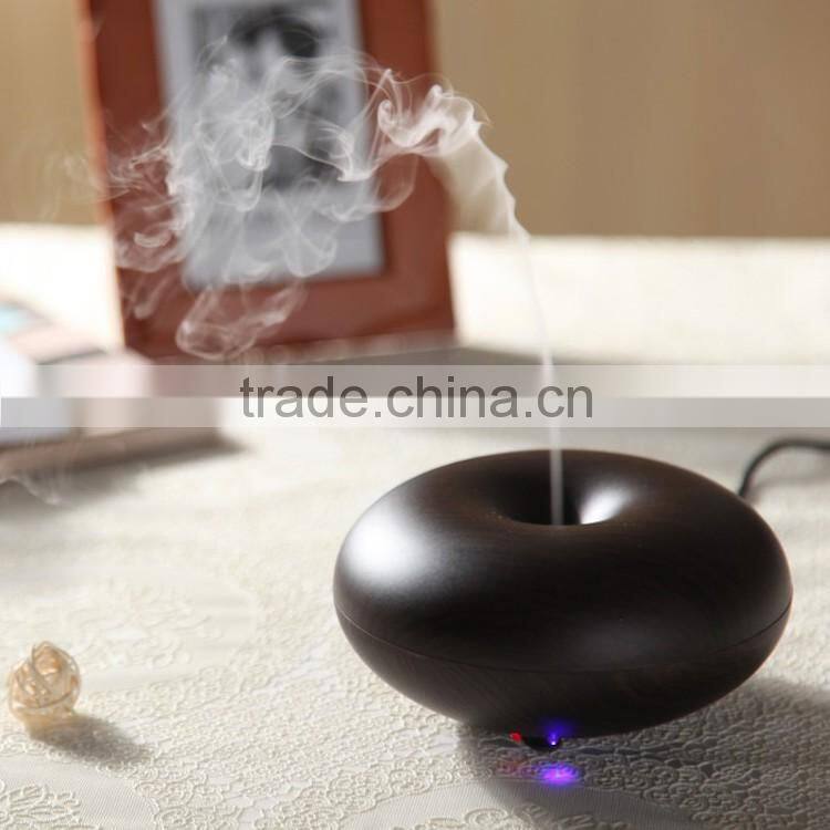 Ultrasonic Ion Humidifier Purifier Aroma Air Aromatherapy Essential Oil Diffuser Ionizer Dark Wood Grain Apple Version