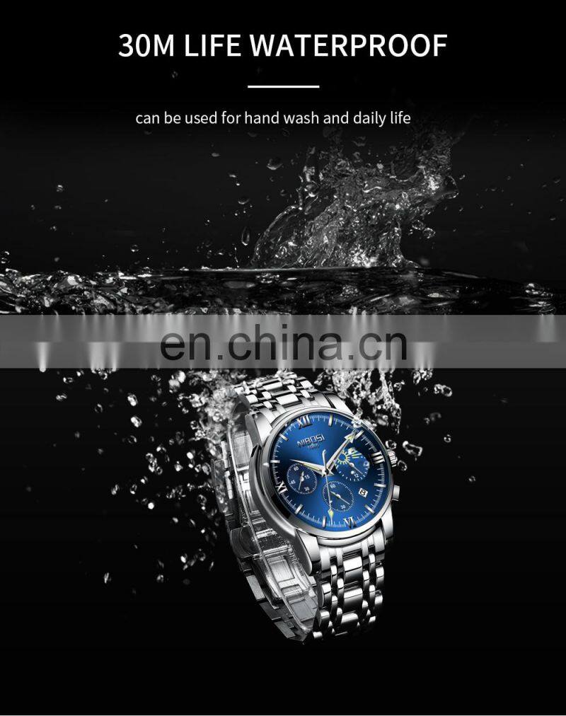 NIBOSI Men Watches Luxury Famous Top Brand Fashion Casual Dress Watch Quartz Wristwatches Relogio Masculino Customizable