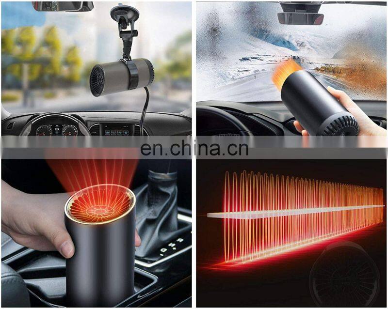 150W 2 IN 1 Portable Fast car heater 12v Demister Vehicle Heater Fan Mini Car windshield defogger for Car interior Air Heater