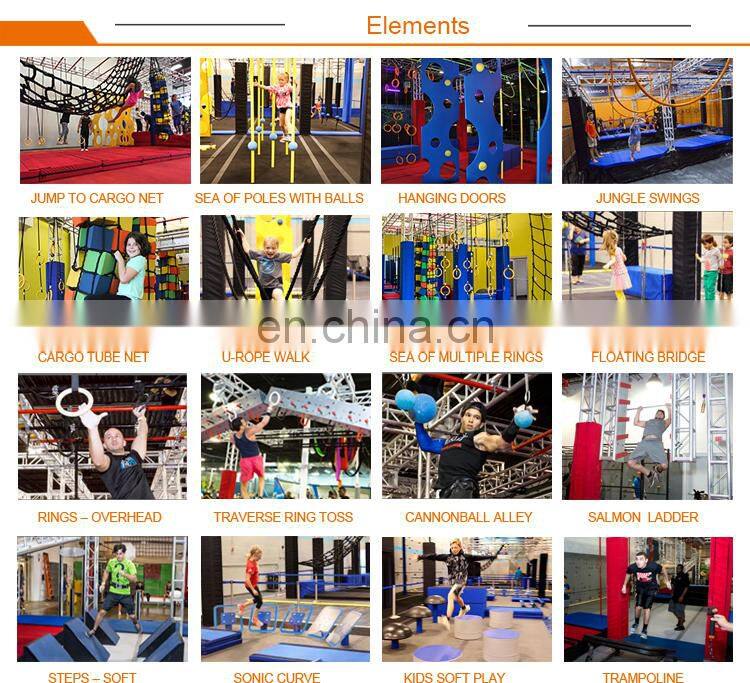 Challenge Indoor Obstacle Course Adventure American Ninja Warrior Equipment