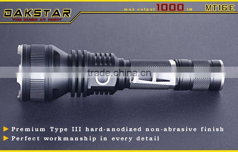 DAKSTAR MT16E XM-L U3 1000LM 18650 Self Defense Side Switch LED Flashlight With CREE