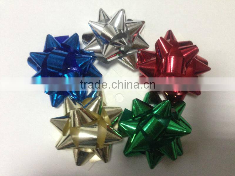 Metallic Effect Ribbon Egg, Bule Metallic Ribbon Roll, Fashinable Printed Ribbon Spool for Decoration