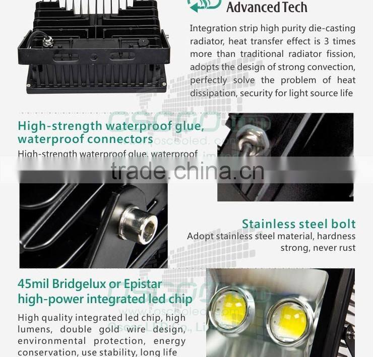 Shenzhen OSCOO high brightness IP65 outdoor landscape lamp 150w led floodlight