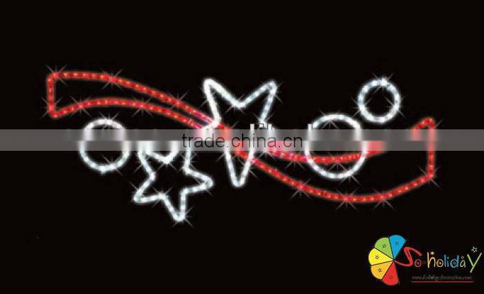 christmas star decoration led motif light