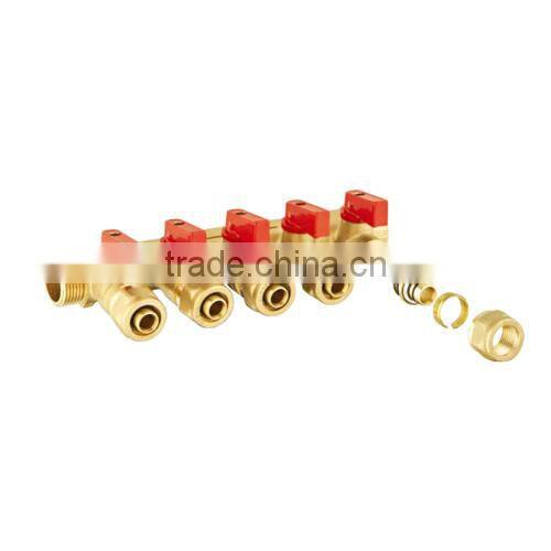 Yuhuan manufacture brass exhaust 5-ways maniflod