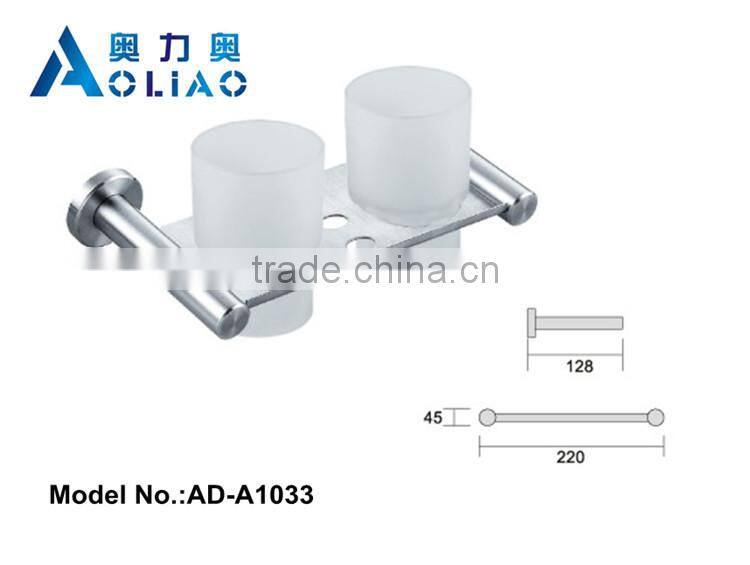 High quality Bathroom accessory stainless steel bathroom single silicone cup holder