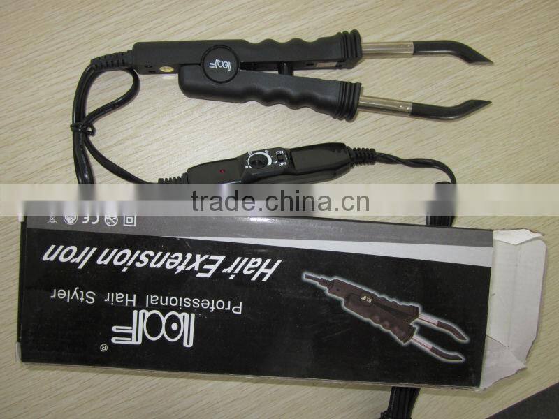 Fashion hair extension connector with temperature control