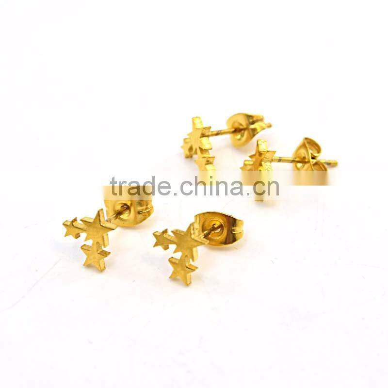 simple gold earring designs for women cheap stars fashion earring