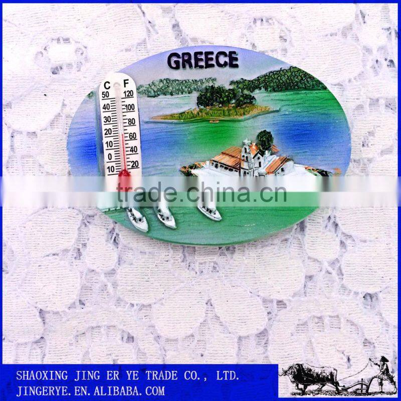 custom resin 3d resin round fridge magnet
