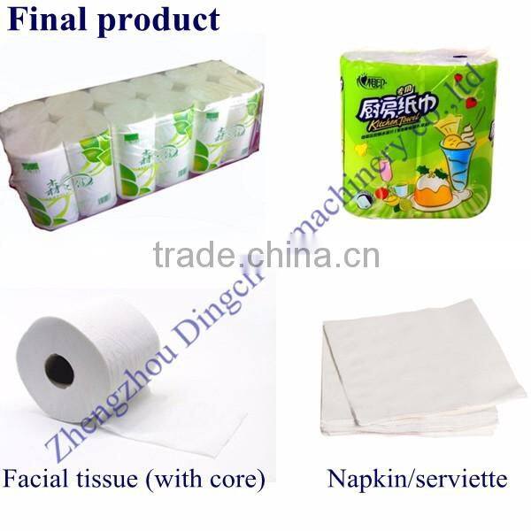 Automatic 1880mm Toilet Tissue Paper Embossing and Perforating Rewinder