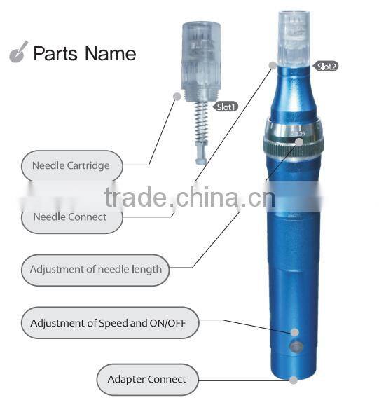 Electric vibrating Micro needle pen Dermapen