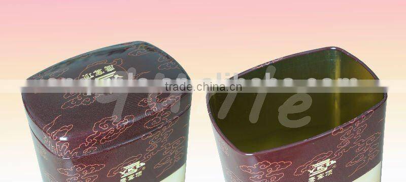 Oval/oblong Tea Storage Tin Box Packaging