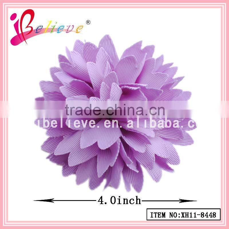 2015 New special design 4 inch ribbon bow green hair accessories (XH11-1176)