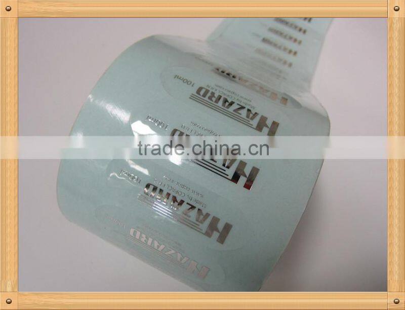 printed cosmetic label sticker of new design