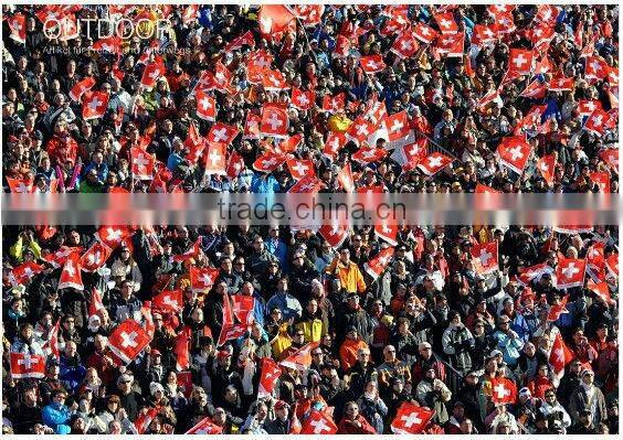 Hand Flag Pole Fit For Customized Logo Design Flag Printing