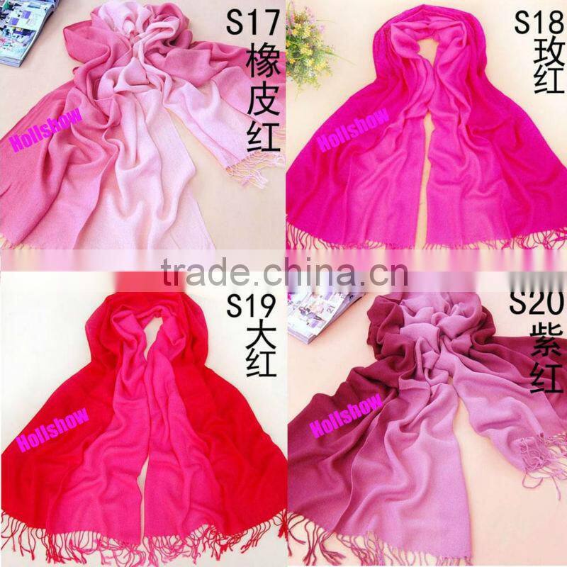 Hot-selling Cashmere Feel Two Tone Pashmina Acrylic Scarf