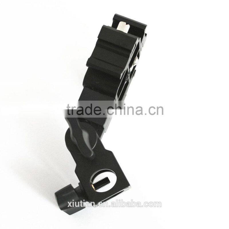 2015 camera accessories 3 Way Umbrella Holder Light Stand Mount with Three Hot Shoe