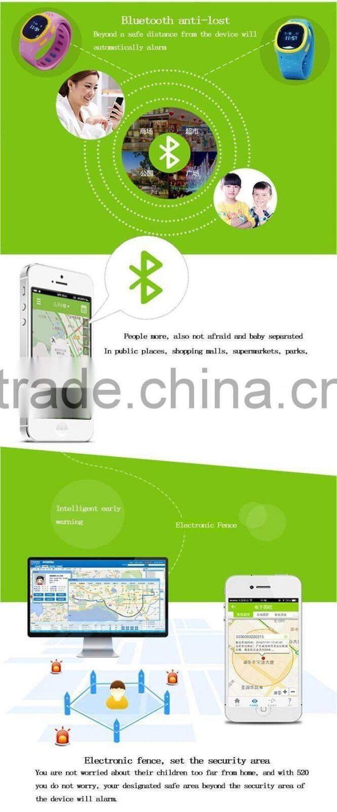 Children watches GSM GPS Smart Bracelet Watch With SIM Kids Children Smartwatch Phone SOS Smart Watch 520 Childen Watch
