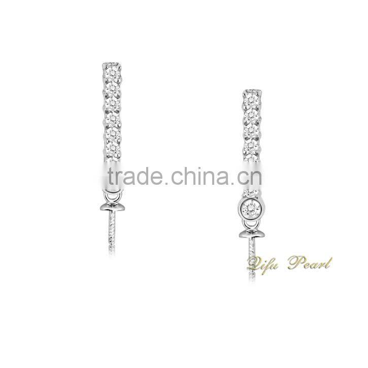 18k Gold Wholesale Pearl Earring Settings