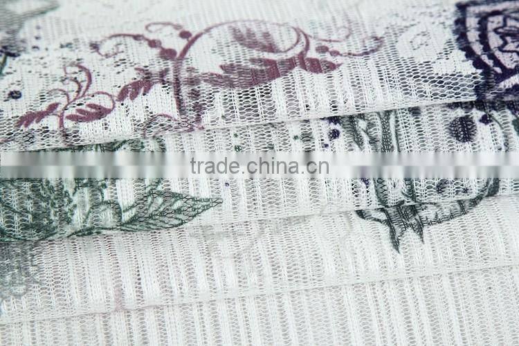 Free sample national print lace fabric for sale
