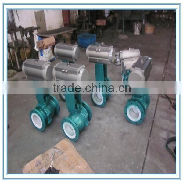 Pneuamtic Flange Ball Valve With Pneumatic Actuator