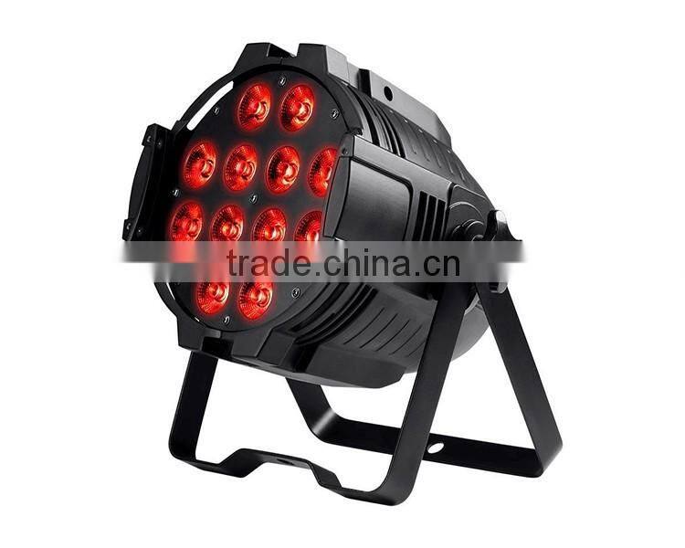 Stage Wash Light 12 LED PAR Can Stage Lighting RGBW Disco Party Lighting Projector