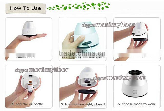 waterless aroma nebulizer cordless aromatherapy essential oil diffuser