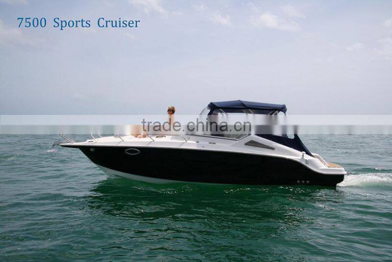 8m CE approved Fiberglass hull RIB boat (7500RIB)