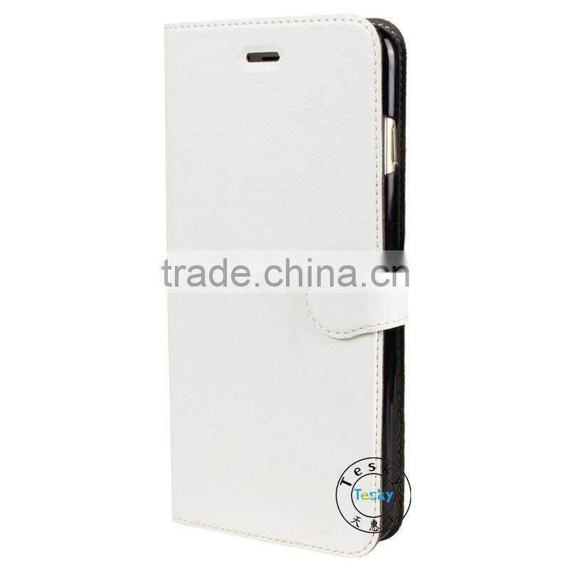 have in stock cheap leather wallet for iphone 6 case with custom design