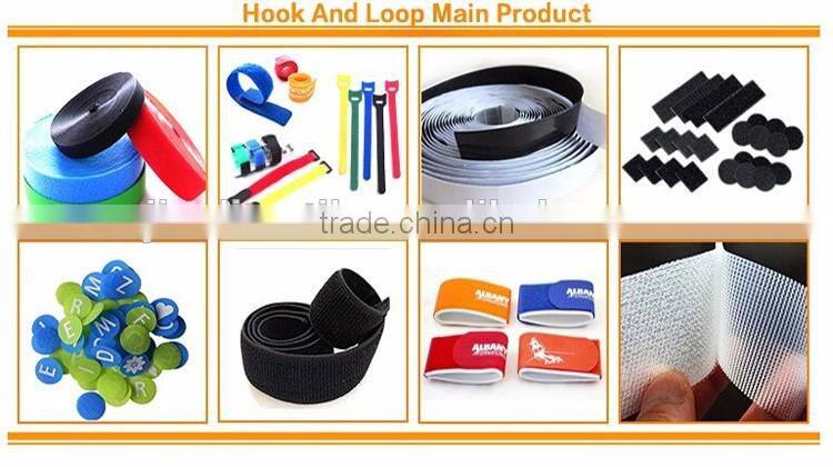 Nylon Black Double Side Hook and loop cable tie for cable mangement