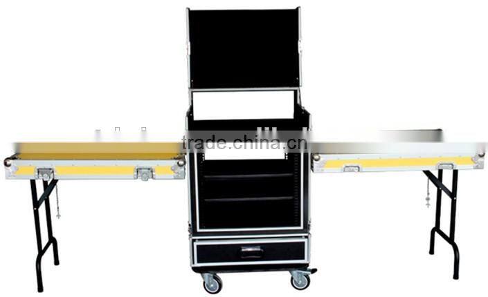 Shockproof portable table mixer flight case for dj stage performance