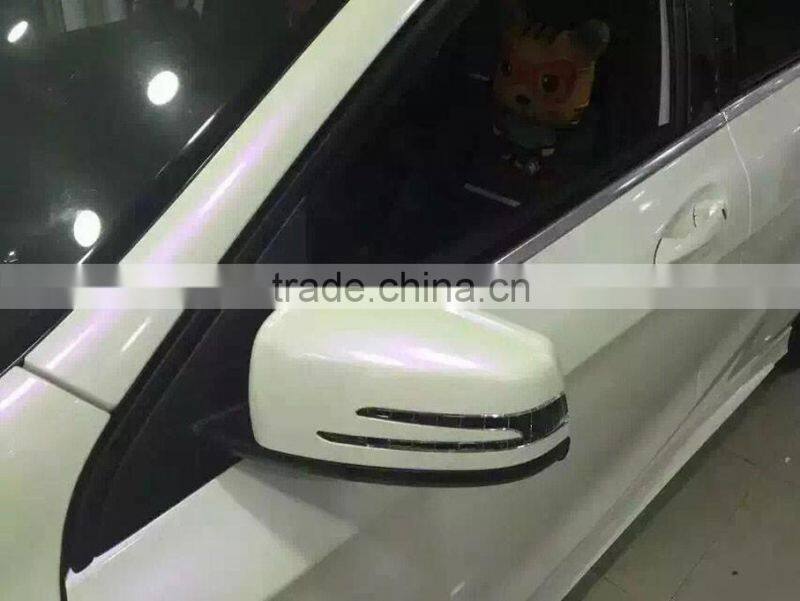 High quality chameleon pearl white car wrap film with air bubbles 1.52*20m each roll