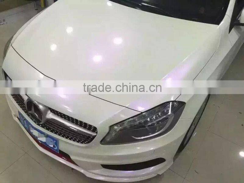 High quality chameleon pearl white car wrap film with air bubbles 1.52*20m each roll