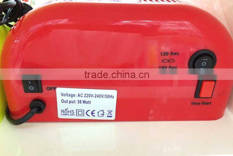 2015 New NEON COLOR 36W UV lamp NAIL CURING MACHINE for nail art