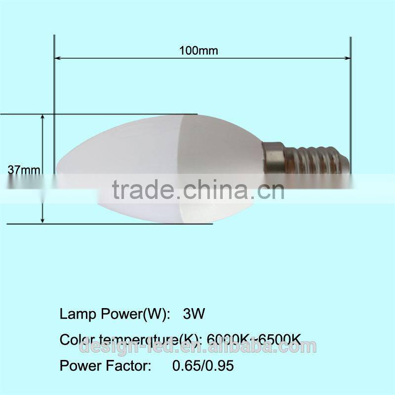 Hot Product Candle Light LED E14 CE RoHS Certufucate Energy Star