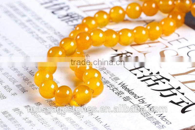 Wholesale Yellow Agate Gemstone Beads as Promotive Gift