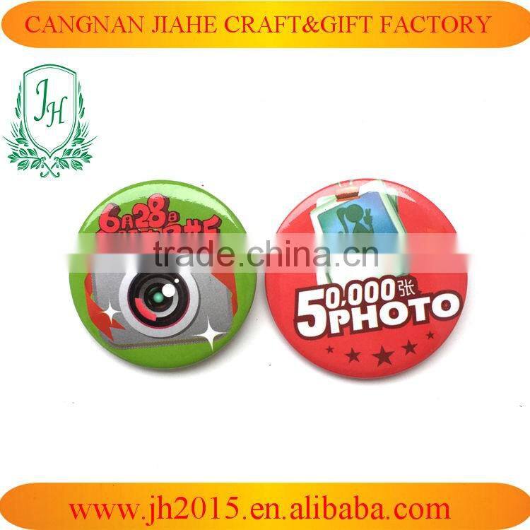 Promotional high quality cheap price custom button badge tin badge maker
