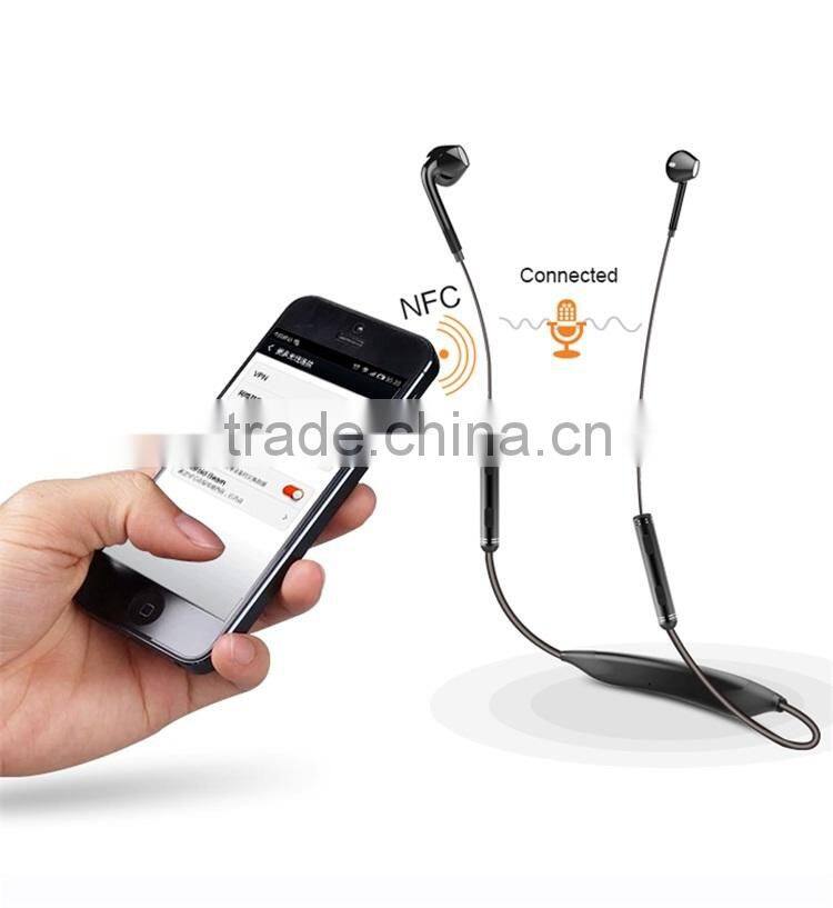 Neckband Waterproof sport stereo wireless bluetooth 4.1 headphone with NFC