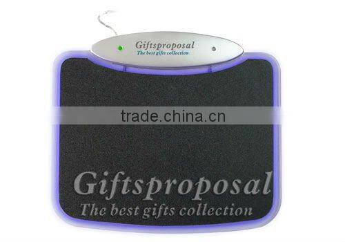 blue light mouse pad mat with hub