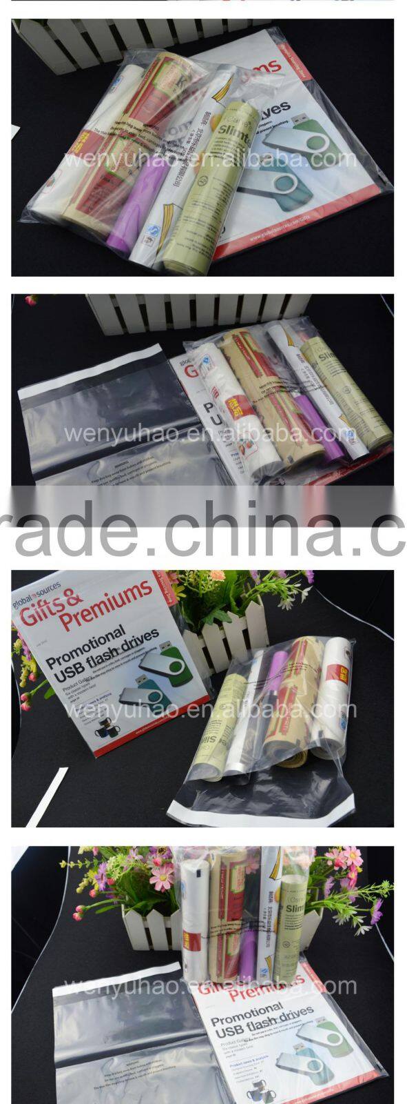 self adhesive sealed plastic bag , Resealable plastic clear bags