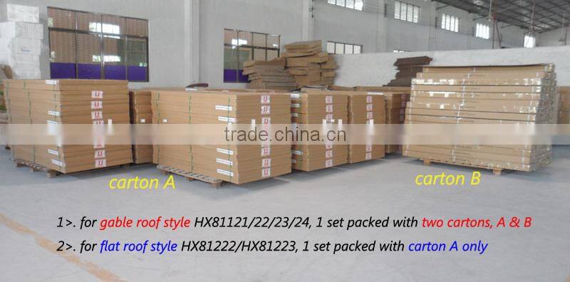 prefabricated steel shed with storage tools function(HX81122)