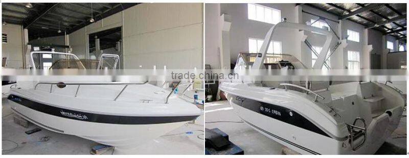 QD 20.5 cabin fiberglass sport fishing boat with outboard motor