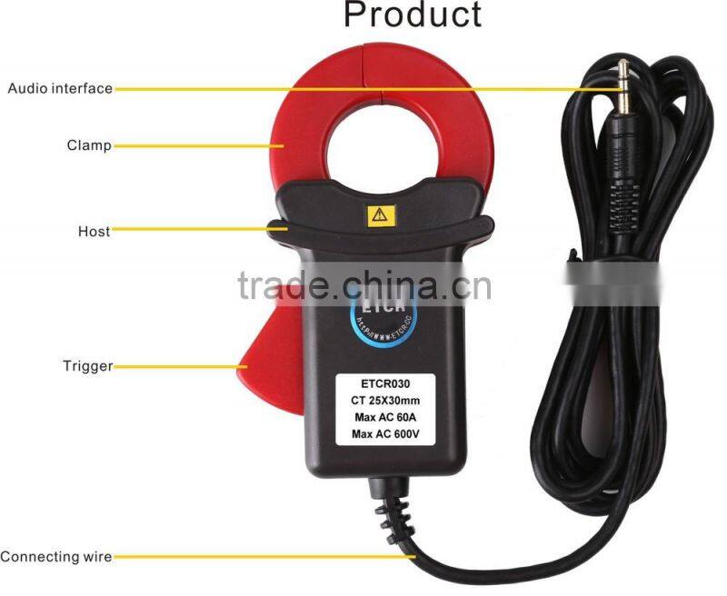 ETCR030 High Accuracy Clamp AC Leakage Sensor