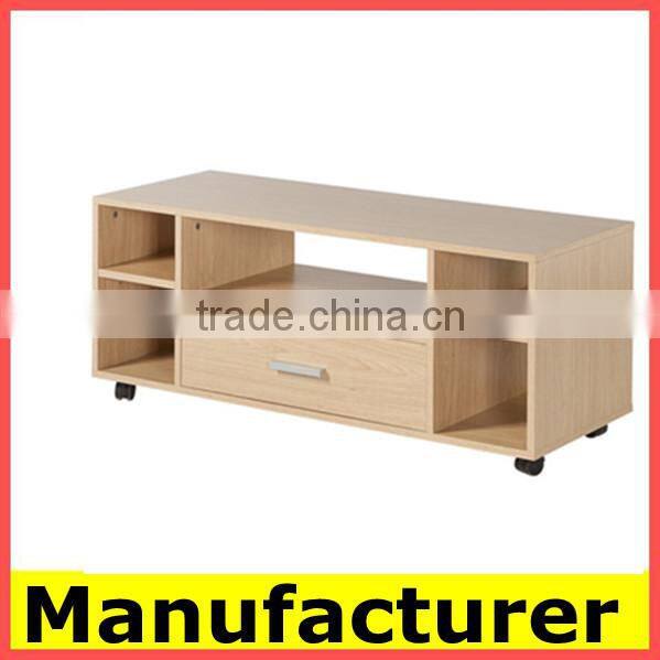 2015 lcd plasma tv stand table with wheels design