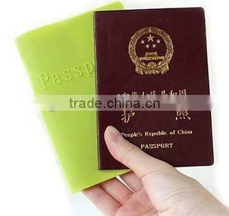 fancy colorful silicone holder for passport
